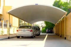fiberglass car parking shade